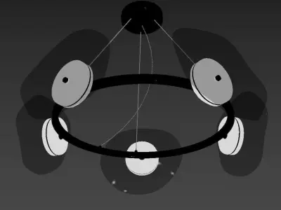 Odeon light fluent chandelier 3D model