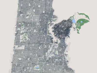 Vancouver City Canada 3D model
