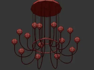 Trionni tronni chandelier 3D model