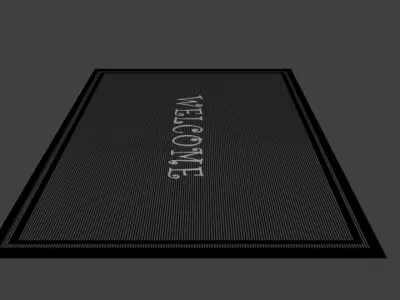 Welcome Doormat Low-poly 3D model