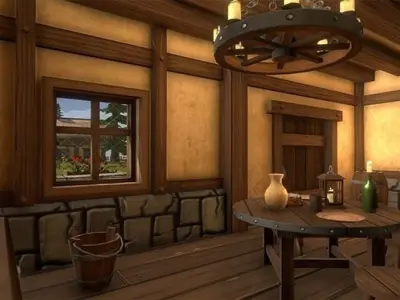 3D Medieval House Village Cartoon Kit Low-poly 3D model