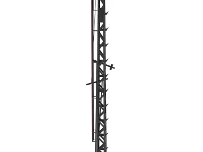 Railway Semaphore 2 Low-poly 3D model