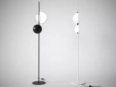 Superluna 397 Floor Lamp Free 3D model