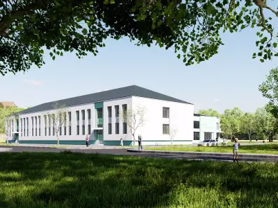 school Low-poly 3D model