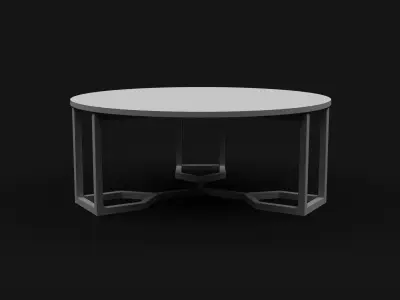 Four Hands - Naomi Coffee Table Low-poly 3D model