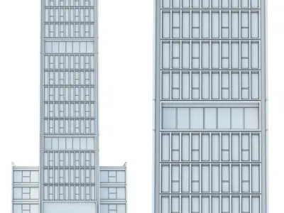 High-rise office building No 1 3D model