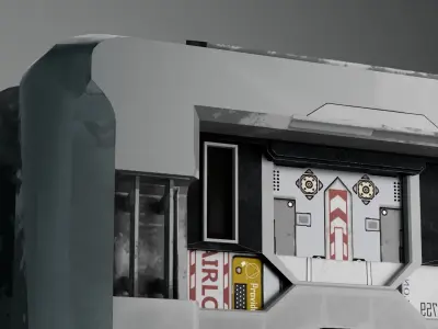Spaceship door Game Assets item4 3D model