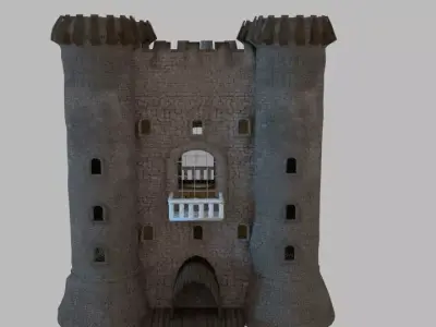 The Old castle Low-poly 3D model