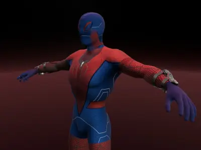 Spiderman 3D Model Low-poly 3D model