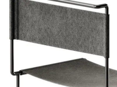 Linear Chair Vintage by Pipedesign 3D model