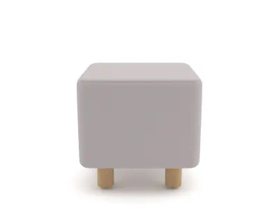 Two ottomans 3D model