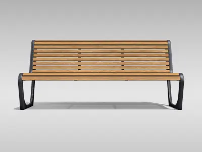Park Bench 03 Low-poly 3D model purchase