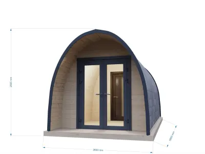 Camping Pod wooden cabin 3D model
