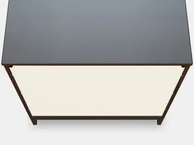 IDANAS Cabinet with bi-folding doors Low-poly 3D model