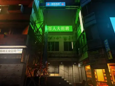 Hong Kong houses 1 and 2 3D model