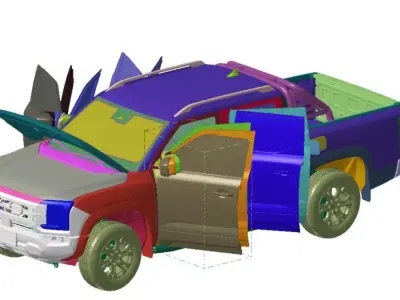 BYD Shark 2025 Vehicle 3d scan model  3D model