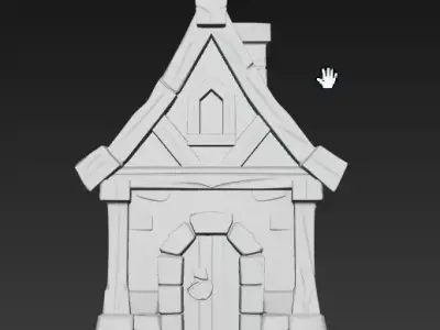 Low Poly Medieval Village Pack 01 Stylized Game Ready 3D Models Low-poly 3D model