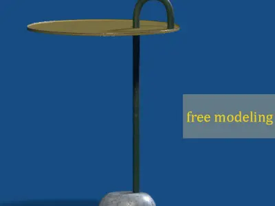 table-diningtable-house free - side table Free low-poly 3D model