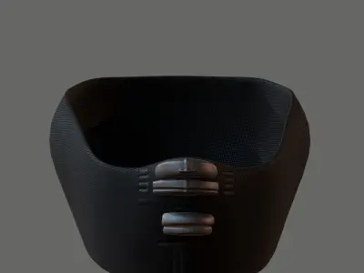 Gas mask helmet 3d model scifi Low-poly  Low-poly 3D model