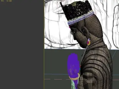 Game Model - Buddha Kabayashi Buddha statue 3D model