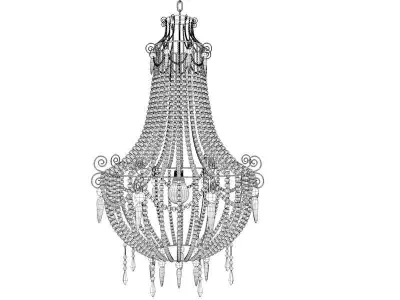 The Mud Chandelier 3D model