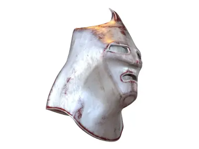 Knight Helmet v1 002 Low-poly 3D model