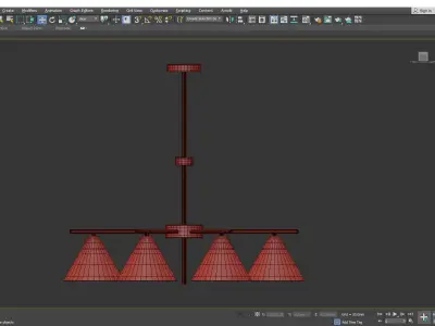CHISA chandelier Low-poly 3D model