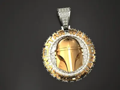 Star wars Diamond Pendant 3D print model