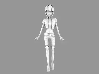 SCI-FI Character asset Rigged 3D model