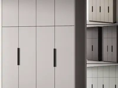 232 cabinet furniture 09 modular wardrobe cupboard 05 3D model