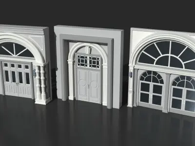 Doors Collection - 120 pieces 3D model