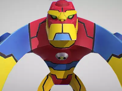 Bloxx - DNA sample of a Segmentasapien - Ben 10 Omniverse  Low-poly 3D model