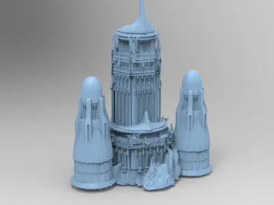 Arabian Sea Tower Sinbad watchtower  3D model