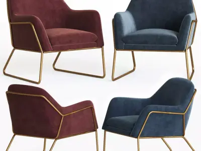 Frame Armchair Made 3D model