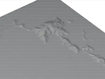 Virgin Gorda Island Full 3D model terrain 3D model