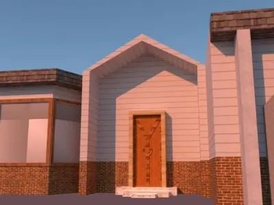 Simple Exterior House Design 3D model