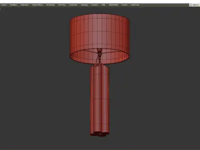 Brushed Brass Table Lamp Liang and Eimil Obelisk Low-poly 3D model