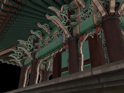 Korean Traditional Watchtower - Dongsipjagak  3D model
