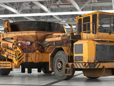  Slag Pot Carrier Used Rigged for Maya 