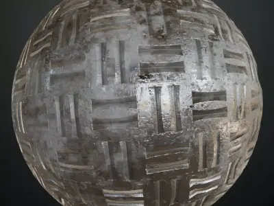 Diamond Metal Plate Anti-Slip Two PBR Seamless Texture