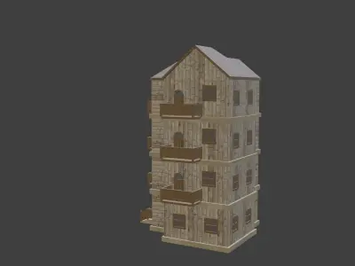 House Model 18 Low-poly 3D model