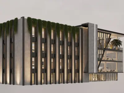 Business centre 3D model
