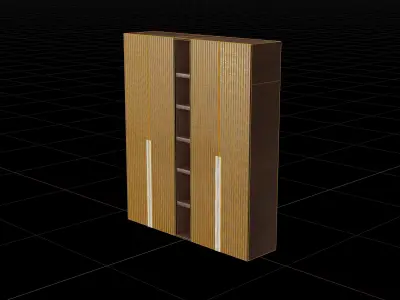 Modern closet wardrobe id6 Low-poly 3D model
