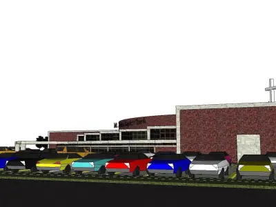 Architecture-Religion-God-Culture-Temple-078 church building ... 3D model