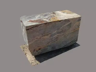 Marble Block - PhotoRealistic Scanned Model PART2 3D model