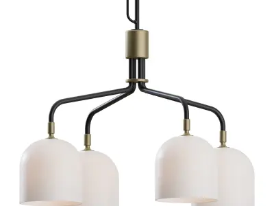 Howard Chandelier 4 Short Arm by Gubi 3D model