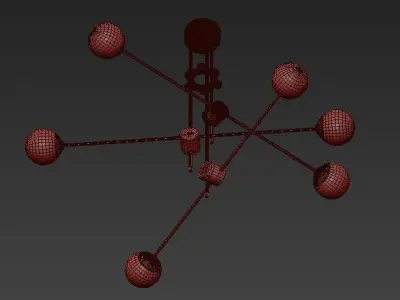 Bullarum Si 6 Chandelier 3D model