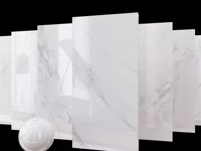 Marble Set Museum Calacatta 4D 80x160 Set 3 Texture