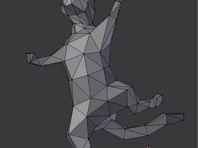 Cat climbing on window 3D print model