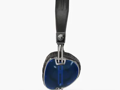 Skullcandy Navigator Royal Blue headphones Low-poly 3D model